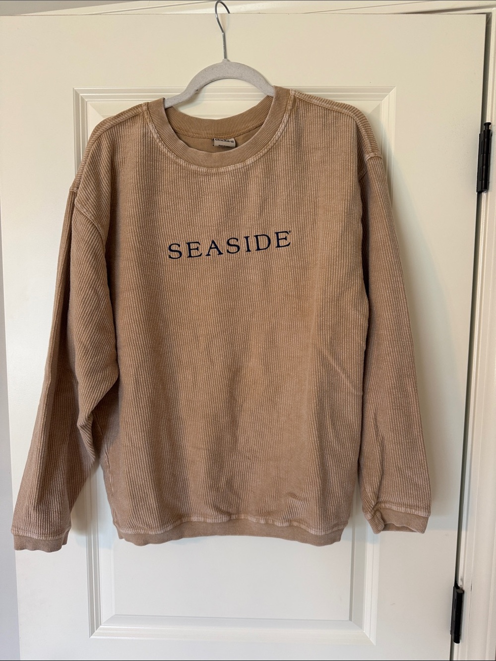 Seaside Corduroy Crewneck Sweatshirt - Tan